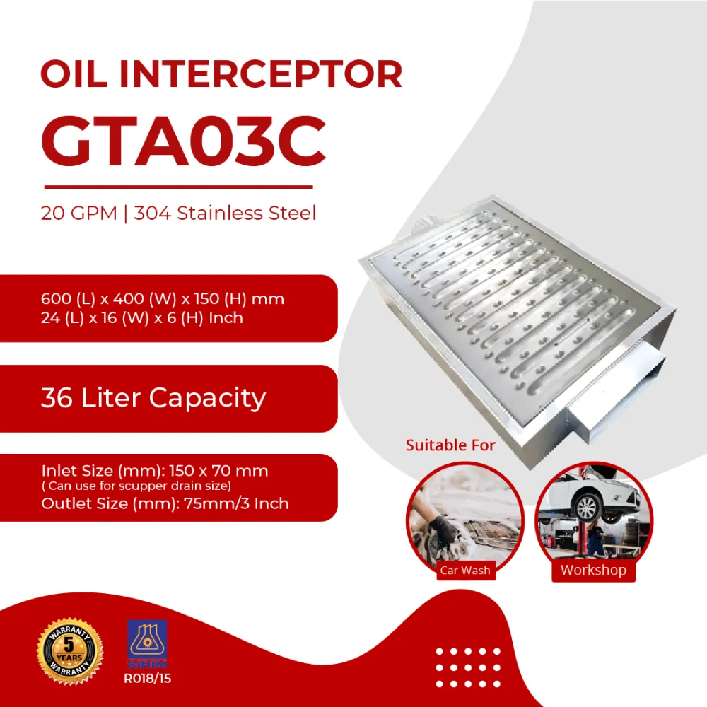Oil Interceptor For Carwash/Workshop